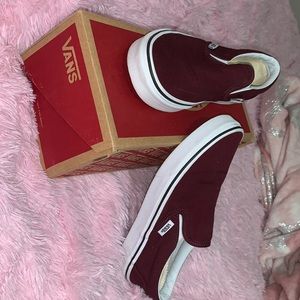 Maroon vans